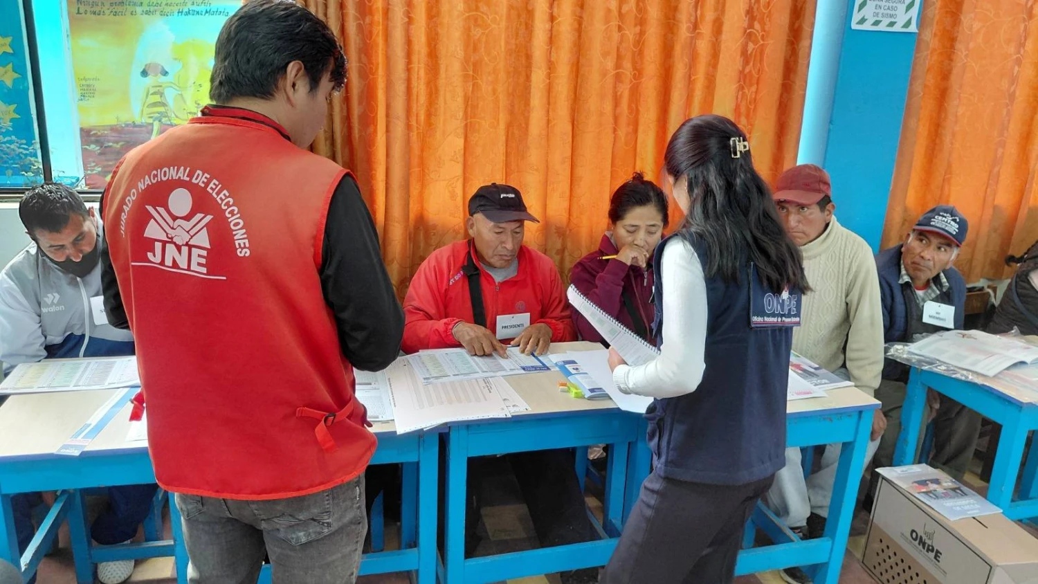 JEE Huancayo supervisa capacitación electoral clave
